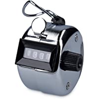 Los mejores  - kwmobile Contador Manual de 4 dígitos - Contador de clics mecánico - Contador de Metal para Atletismo Golf y Controles…